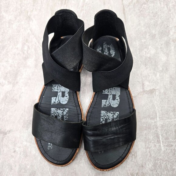 Sorel Flat Casual Sandals  Leather Bohemian Criss Cross Gladiator Open Toe - Picture 2 of 10